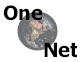 One Net Logo with Planet in the background